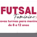 Secretaria de Esportes abre novas turmas de futsal feminino para meninas de 8 a 12 anos