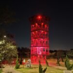 SAAE apoia campanha Junho Vermelho com iluminação especial no Parque do Mirim