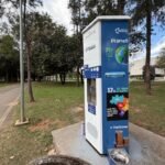 Parque Ecológico ganha três estações de hidratação com água gelada e recarga de celular